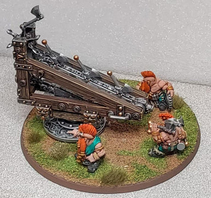 Dwarf Axe Thrower, Fantasy Skirmish Miniatures by MoM Miniatures, perfect for Fantasy Wargames and RPGs