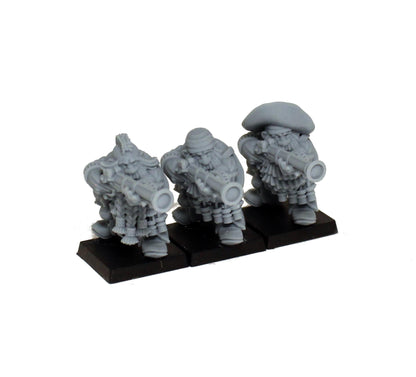 Dwarven Pirate Harquebusiers, Fantasy Skirmish Miniatures by MoM Miniatures, perfect for Fantasy Wargames and RPGs