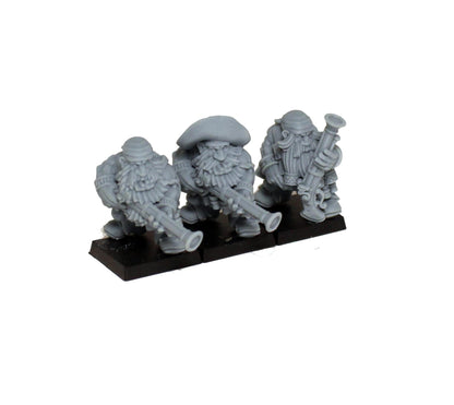 Dwarven Pirate Harquebusiers, Fantasy Skirmish Miniatures by MoM Miniatures, perfect for Fantasy Wargames and RPGs