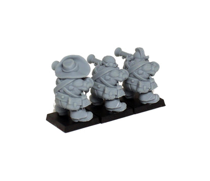 Dwarven Pirate Harquebusiers, Fantasy Skirmish Miniatures by MoM Miniatures, perfect for Fantasy Wargames and RPGs