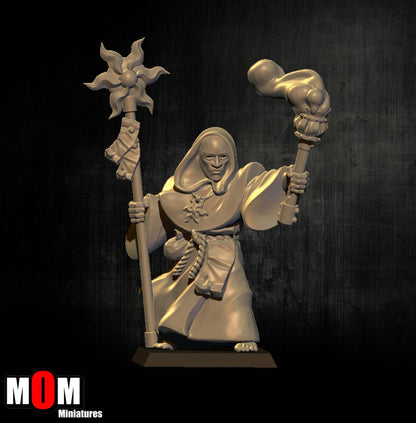Fire Cultist 1, Fantasy Skirmish Miniatures by MoM Miniatures, perfect for Fantasy Wargames and RPGs
