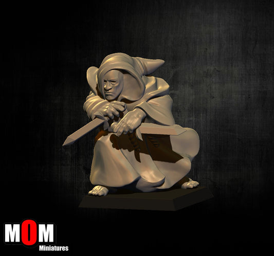 Fire Cultist 2, Fantasy Skirmish Miniatures by MoM Miniatures, perfect for Fantasy Wargames and RPGs