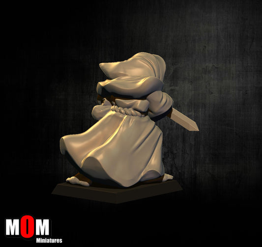 Fire Cultist 2, Fantasy Skirmish Miniatures by MoM Miniatures, perfect for Fantasy Wargames and RPGs