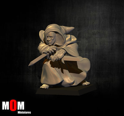 Fire Cultist 2, Fantasy Skirmish Miniatures by MoM Miniatures, perfect for Fantasy Wargames and RPGs