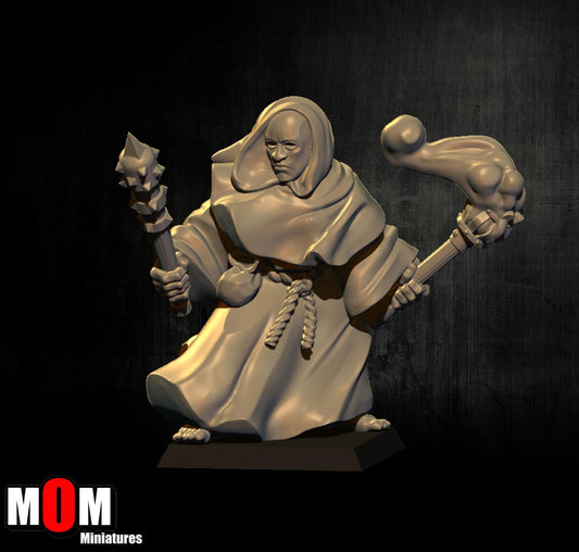 Fire Cultist 4, Fantasy Skirmish Miniatures by MoM Miniatures, perfect for Fantasy Wargames and RPGs