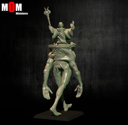 Sorcerer in hood, Fantasy Skirmish Miniatures by MoM Miniatures, perfect for Fantasy Wargames and RPGs