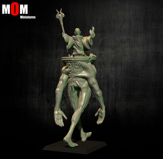 Sorcerer in hood, Fantasy Skirmish Miniatures by MoM Miniatures, perfect for Fantasy Wargames and RPGs