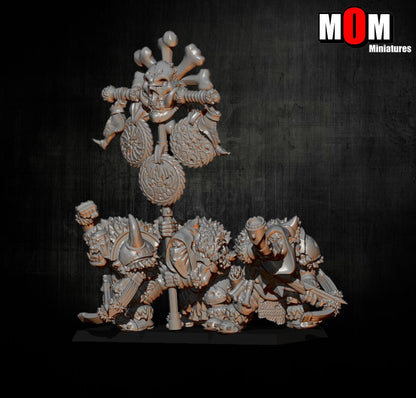 Armored Orc Crossbowmen, Fantasy Skirmish Miniatures by MoM Miniatures, perfect for Fantasy Wargames and RPGs