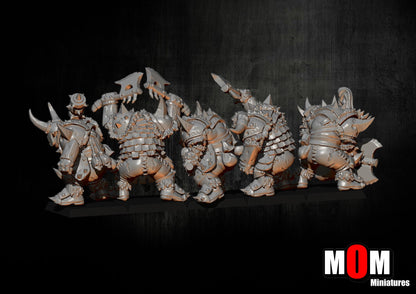 Black Orcs, Fantasy Skirmish Miniatures by MoM Miniatures, perfect for Fantasy Wargames and RPGs