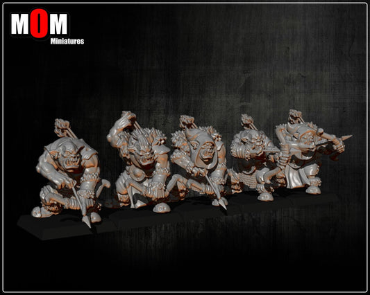 Orc Archers, Fantasy Skirmish Miniatures by MoM Miniatures, perfect for Fantasy Wargames and RPGs
