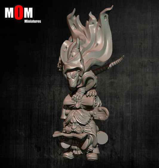 Dwarven Adventurer With Assassin, Fantasy Skirmish Miniatures by MoM Miniatures, perfect for Fantasy Wargames and RPGs