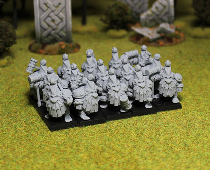 Dwarf Oak Skins, Fantasy Skirmish Miniatures by MoM Miniatures, perfect for Fantasy Wargames and RPGs