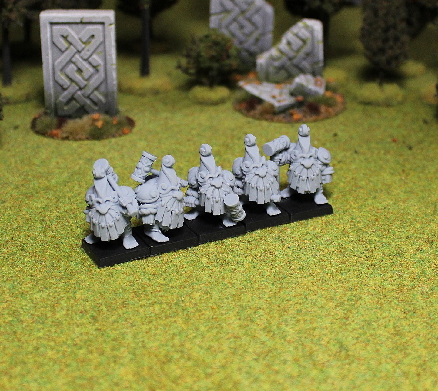 Dwarf Oak Skins, Fantasy Skirmish Miniatures by MoM Miniatures, perfect for Fantasy Wargames and RPGs
