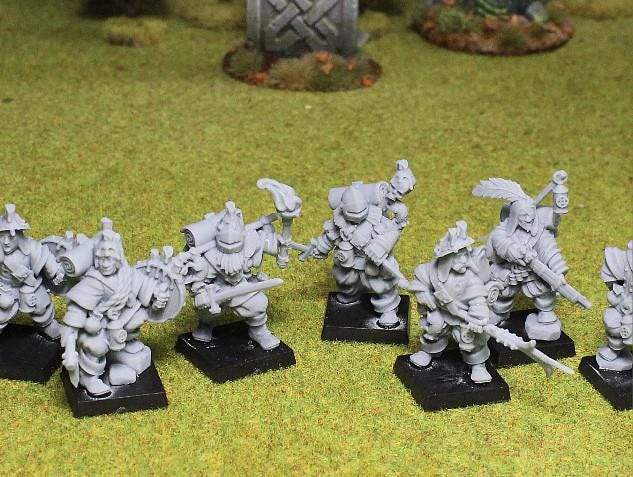 Band of Swamp Hunters, Fantasy Skirmish Miniatures by MoM Miniatures, perfect for Fantasy Wargames and RPGs