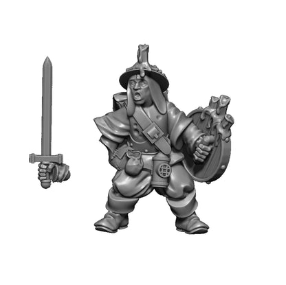 Band of Swamp Hunters, Fantasy Skirmish Miniatures by MoM Miniatures, perfect for Fantasy Wargames and RPGs