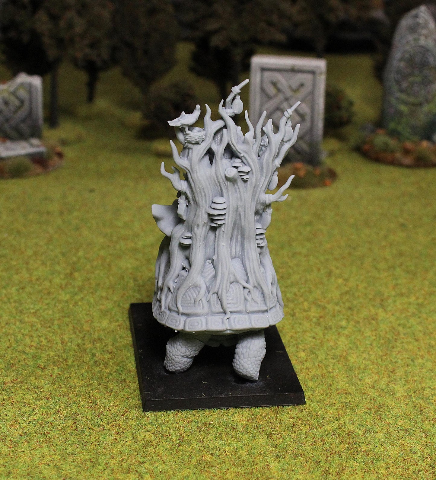 Dwarf King of the Forest on Turtle, Fantasy Skirmish Miniatures by MoM Miniatures, perfect for Fantasy Wargames and RPGs