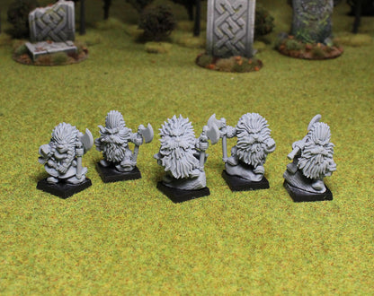 Dwarf Skinchangers, Fantasy Skirmish Miniatures by MoM Miniatures, perfect for Fantasy Wargames and RPGs