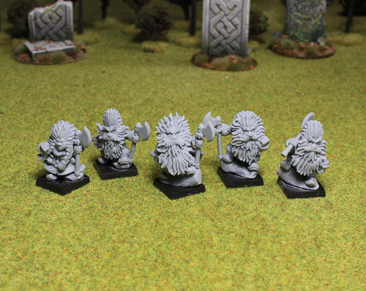 Dwarf Skinchangers, Fantasy Skirmish Miniatures by MoM Miniatures, perfect for Fantasy Wargames and RPGs