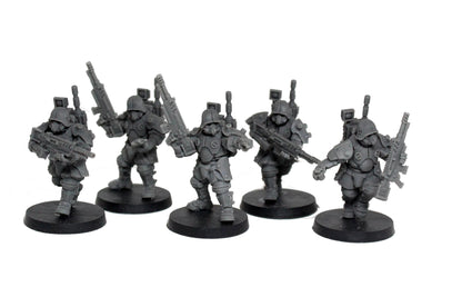 Vulcan Shock Troops, Sci-FI Skirmish Miniatures by MoM Miniatures, perfect for Sci-FI Wargames and RPGs