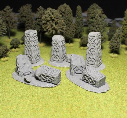 Dwarf Dolmens 2, Fantasy Skirmish Miniatures by MoM Miniatures, perfect for Fantasy Wargames and RPGs