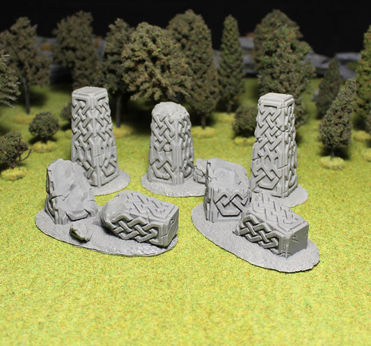 Dwarf Dolmens 2, Fantasy Skirmish Miniatures by MoM Miniatures, perfect for Fantasy Wargames and RPGs