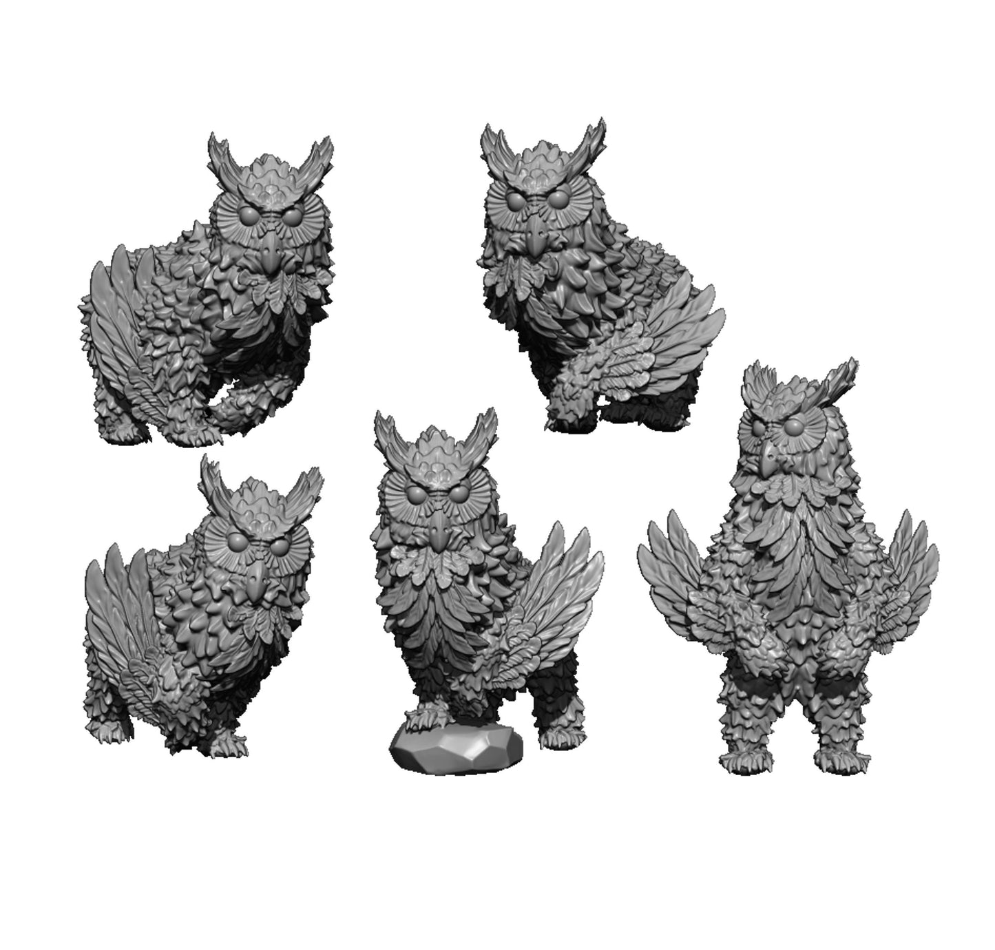 Owlbears, Fantasy Skirmish Miniatures by MoM Miniatures, perfect for Fantasy Wargames and RPGs