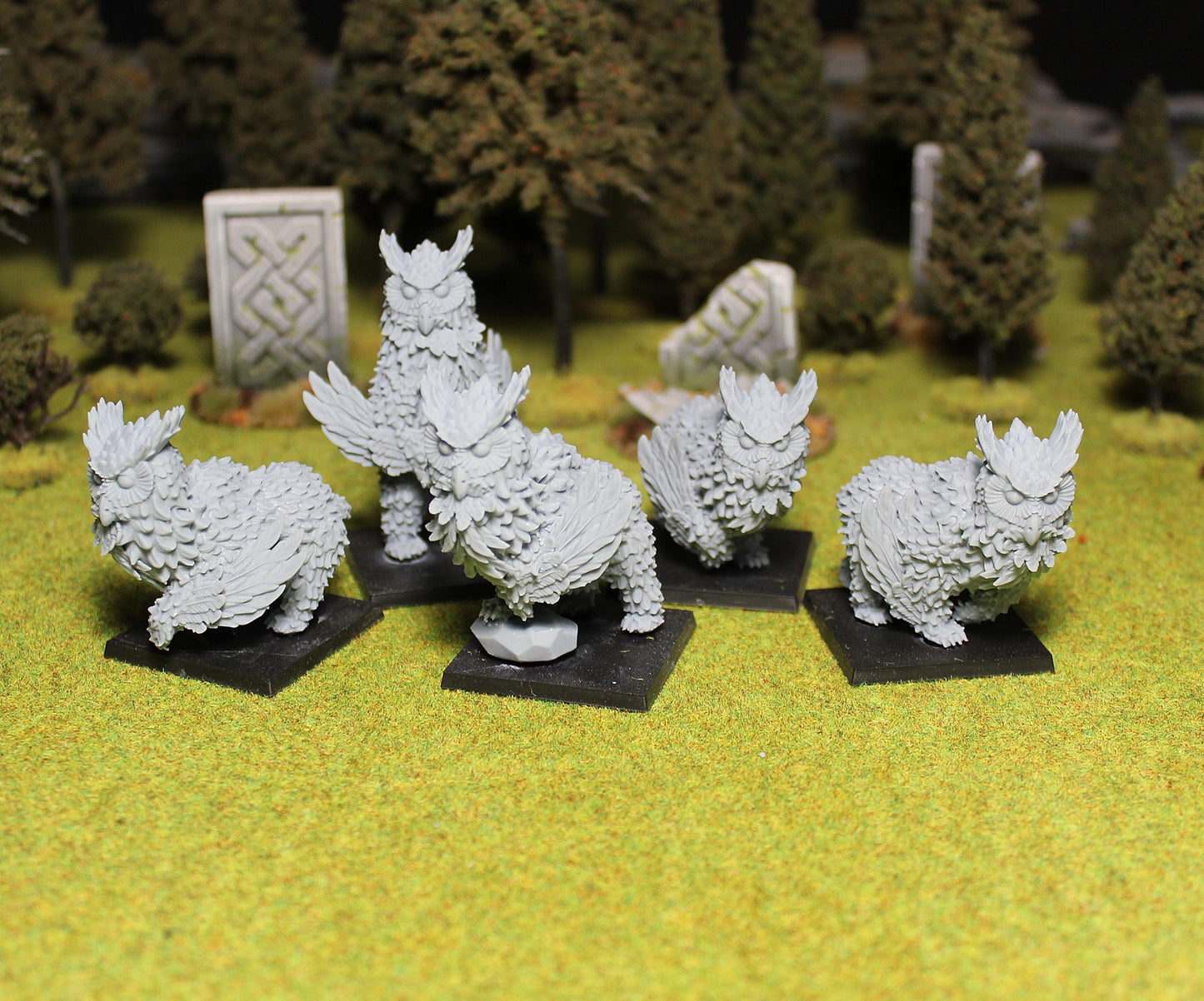 Owlbears, Fantasy Skirmish Miniatures by MoM Miniatures, perfect for Fantasy Wargames and RPGs