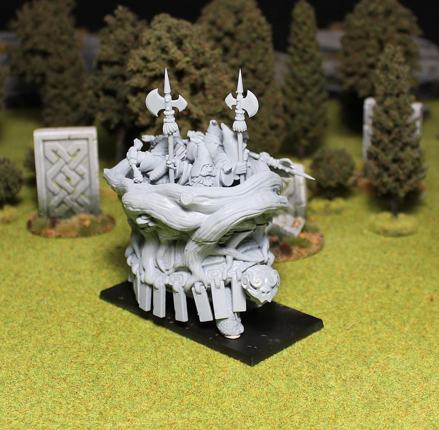 Forest Dwarf War Turtle, Fantasy Skirmish Miniatures by MoM Miniatures, perfect for Fantasy Wargames and RPGs