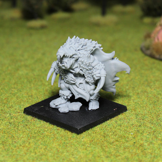 Wild Orc Warlord, Fantasy Skirmish Miniatures by MoM Miniatures, perfect for Fantasy Wargames and RPGs