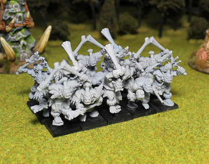 Wild Orcs, Fantasy Skirmish Miniatures by MoM Miniatures, perfect for Fantasy Wargames and RPGs
