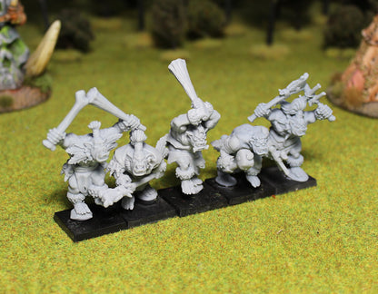 Wild Orcs, Fantasy Skirmish Miniatures by MoM Miniatures, perfect for Fantasy Wargames and RPGs