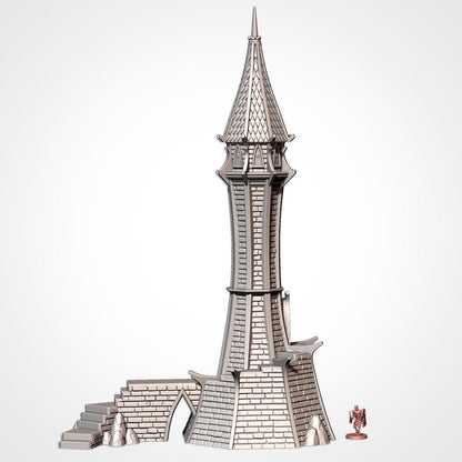ELVEN CONSTRUCTIONS terrain by Txarli Factory Fantasy Terrain Ruined Statues Set, Perfect for Tabletop Wargames