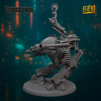 Bad Robot, ROBOCORK, Movie-inspired Orkish Menace Sculpted by Big Zkreen Boyz, Grimdark Compatible, Scaled for Sci-Fi Wargames