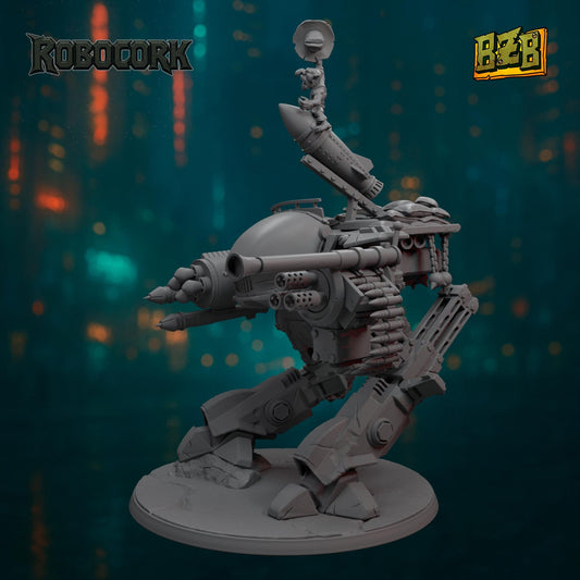 Bad Robot, ROBOCORK, Movie-inspired Orkish Menace Sculpted by Big Zkreen Boyz, Grimdark Compatible, Scaled for Sci-Fi Wargames
