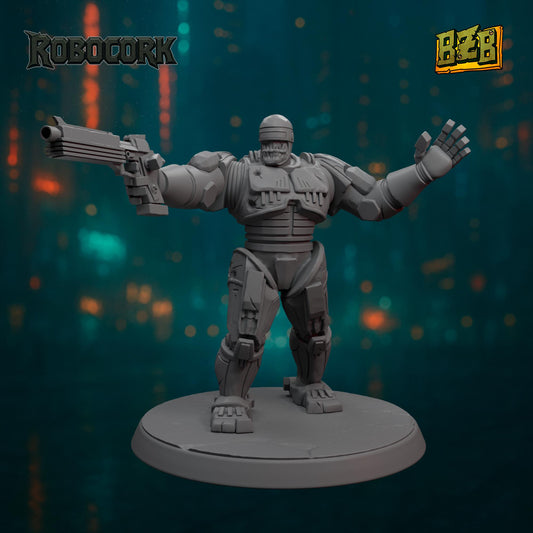 RobocOrk, ROBOCORK, Movie-inspired Orkish Menace Sculpted by Big Zkreen Boyz, Grimdark Compatible, Scaled for Sci-Fi Wargames