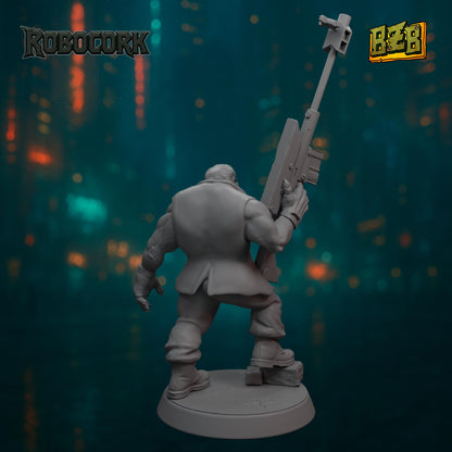 The Gang, ROBOCORK, Movie-inspired Orkish Menace Sculpted by Big Zkreen Boyz, Grimdark Compatible, Scaled for Sci-Fi Wargames