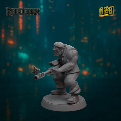 The Gang, ROBOCORK, Movie-inspired Orkish Menace Sculpted by Big Zkreen Boyz, Grimdark Compatible, Scaled for Sci-Fi Wargames