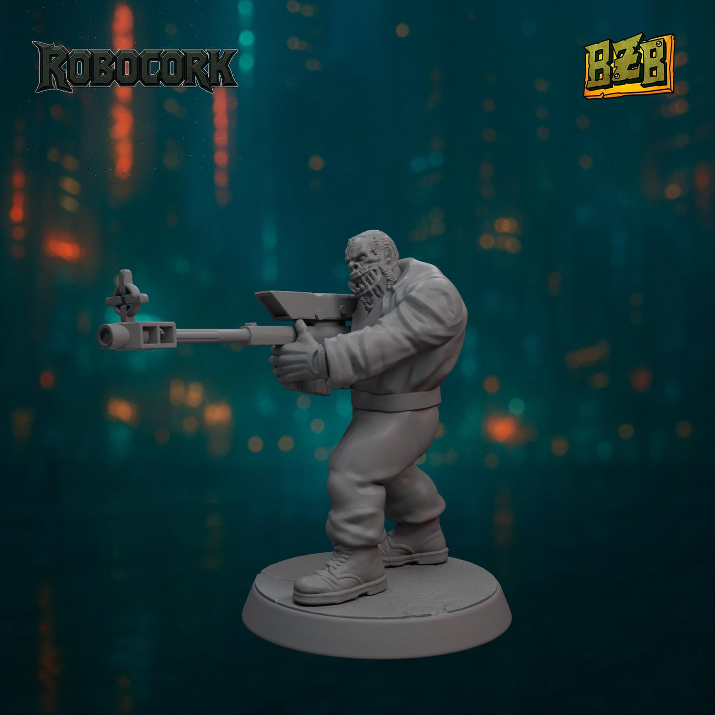 The Gang, ROBOCORK, Movie-inspired Orkish Menace Sculpted by Big Zkreen Boyz, Grimdark Compatible, Scaled for Sci-Fi Wargames