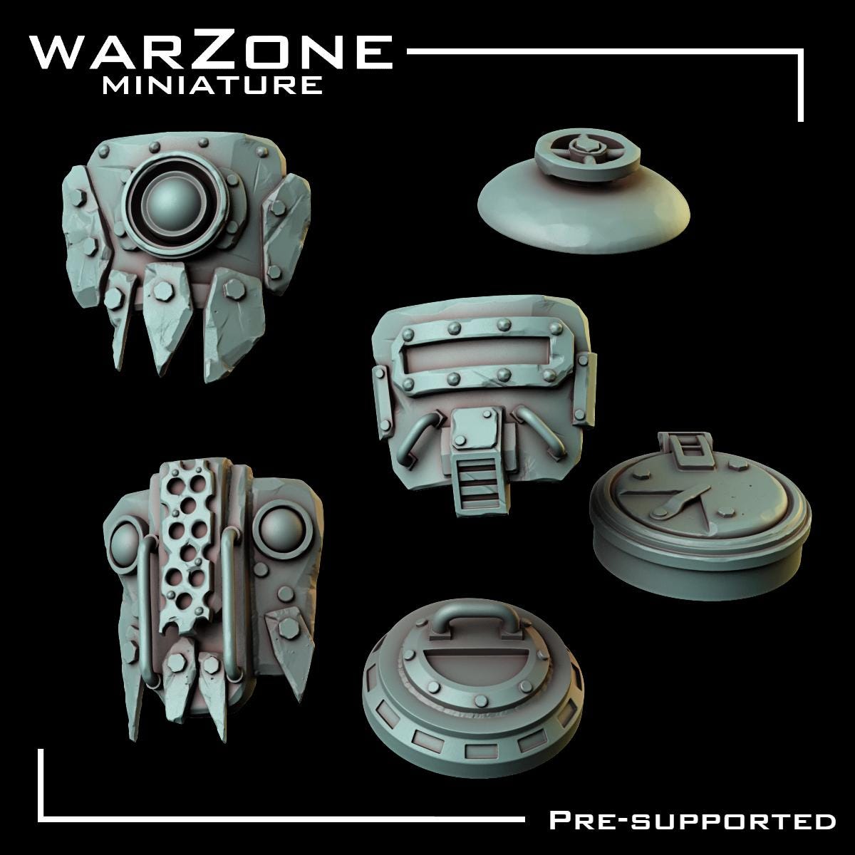 Orkaz vehicle / Ork Rustroller, Grimdark Orkish Menace Sculpted by WarZone Miniature, Scaled for Sci-Fi Miniature Wargames