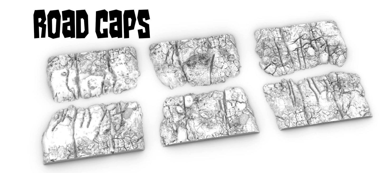 Ultimate Low Profile Road System ULPRS: Core Set - 3D Printed Tabletop Terrain, Perfect for Wargames, Board Games, Role Playing Games