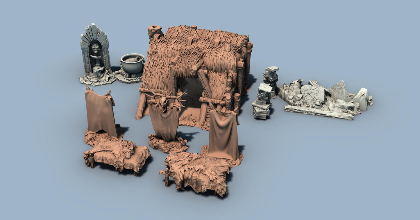 Arctic Camp Shelter by GameScape3D - 3D Printed Tabletop Terrain, Perfect for Wargames, Board Games, RPGs