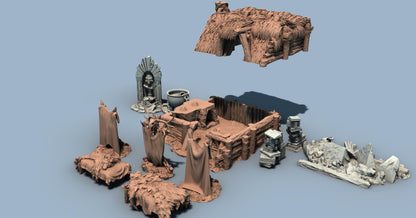 Arctic Camp Shelter by GameScape3D - 3D Printed Tabletop Terrain, Perfect for Wargames, Board Games, RPGs