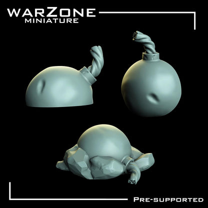 Grimdark Ork Sci-Fi Missiles and Bombs, Conversion Parts by WarZone Miniature