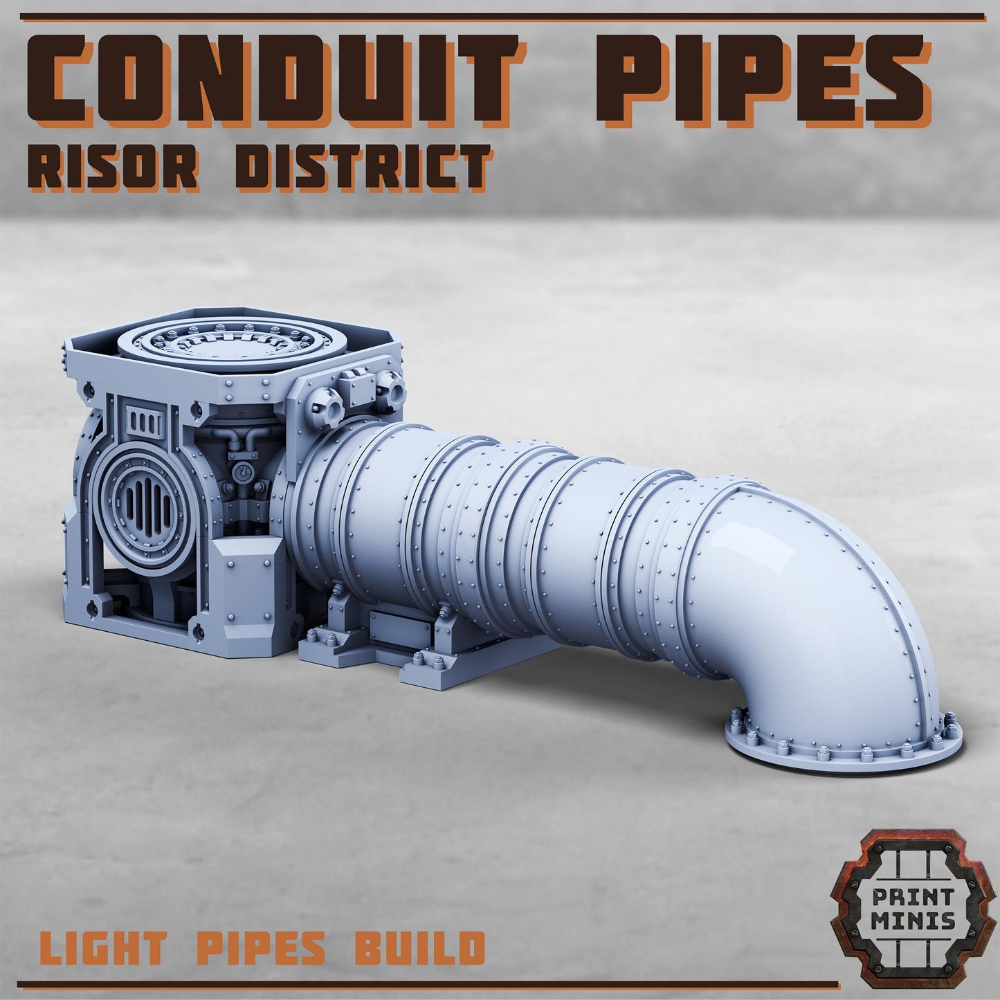 Conduit Pipes - Risor District - Sci-Fi Space Industrial Terrain