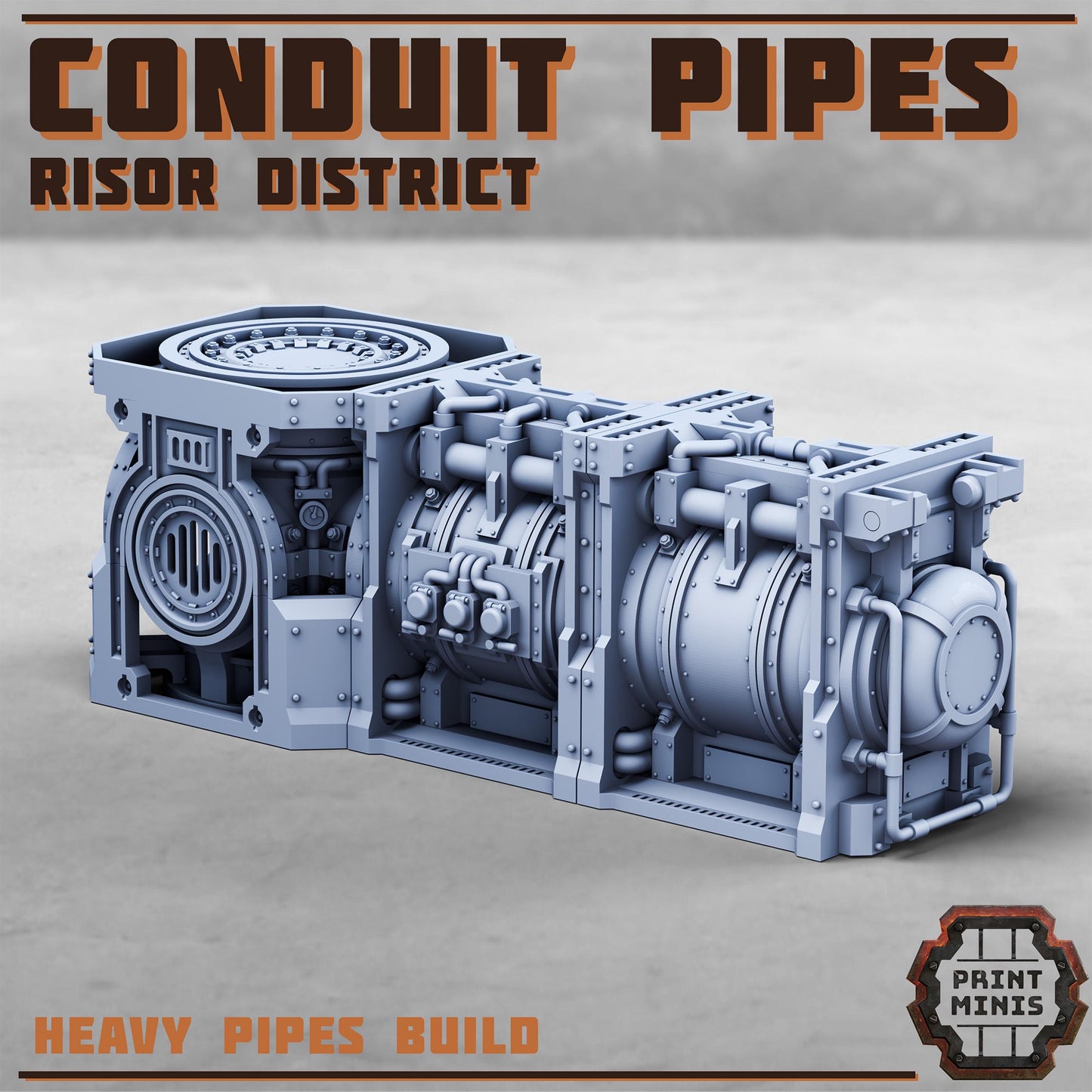 Conduit Pipes - Risor District - Sci-Fi Space Industrial Terrain