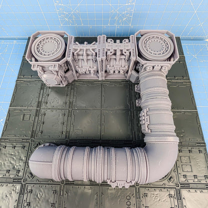 Conduit Pipes - Risor District - Sci-Fi Space Industrial Terrain