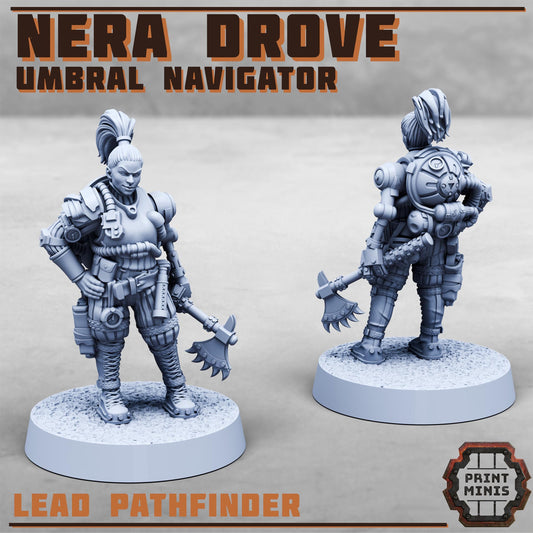 Nera Drove - Umbral Navigator, Hellspire - Sci-Fi Grimdark Sump Pirate