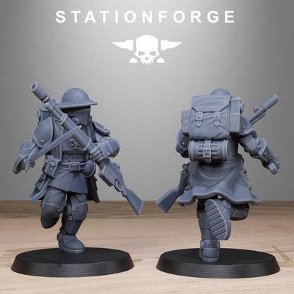 RoyalGuard Enforcers Modular Set Miniatures by STATIONFORGE,  Imperial guard infantry regiment