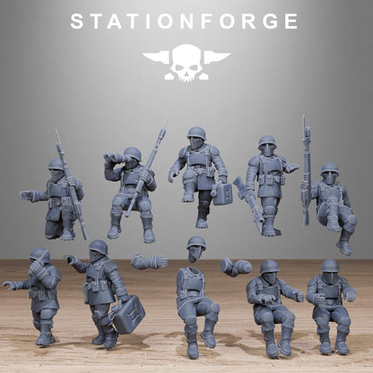 FreeGuard Battle Tank - GrimGuard Heavy Tank, Sci-Fi Space Guard Soldiers by STATIONFORGE