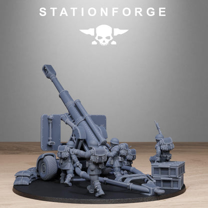 FreeGuard Light Artillery, Modular Sci-Fi Artillery by STATIONFORGE, Sci-fi Wargames Proxy, Imperial Guard Army Long Range Artillery Proxy